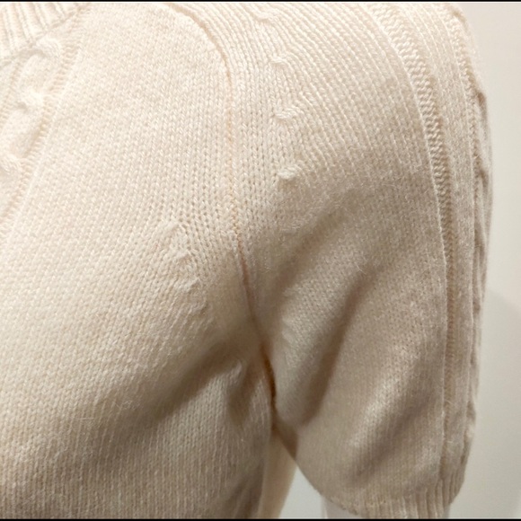 EUC-ANN TAYLOR LOFT SOFT CASHMERE BLEND CARDIGAN SWEATER, PALE BLUSH SIZE SMALL - Picture 6 of 7